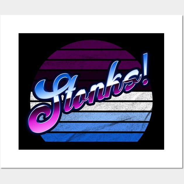 Stonks stocks Wall Art by karutees